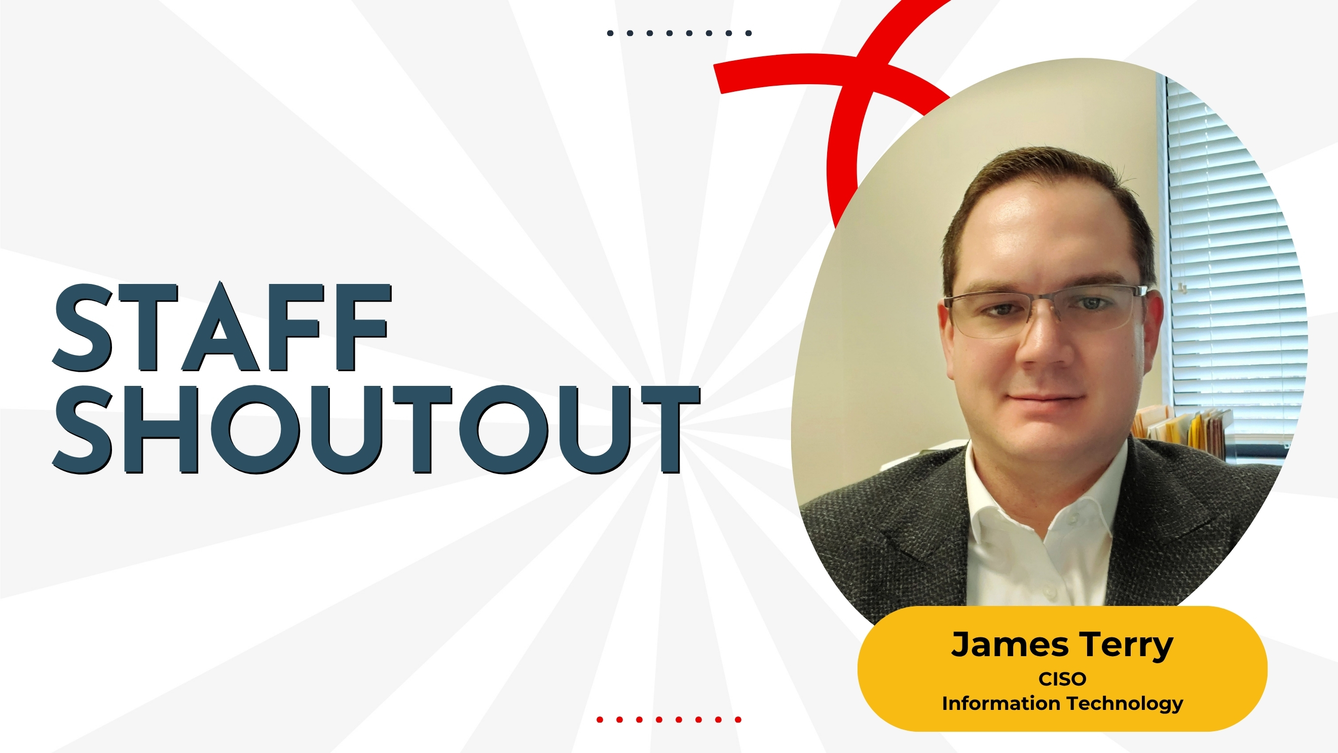 Staff Shoutout: James Terry Earns CISO Certification – 1836 Place