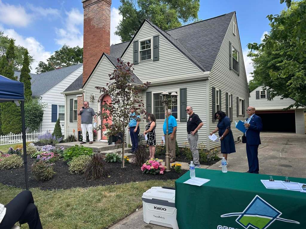 Photo of a renovated house in Flint, Michigan.